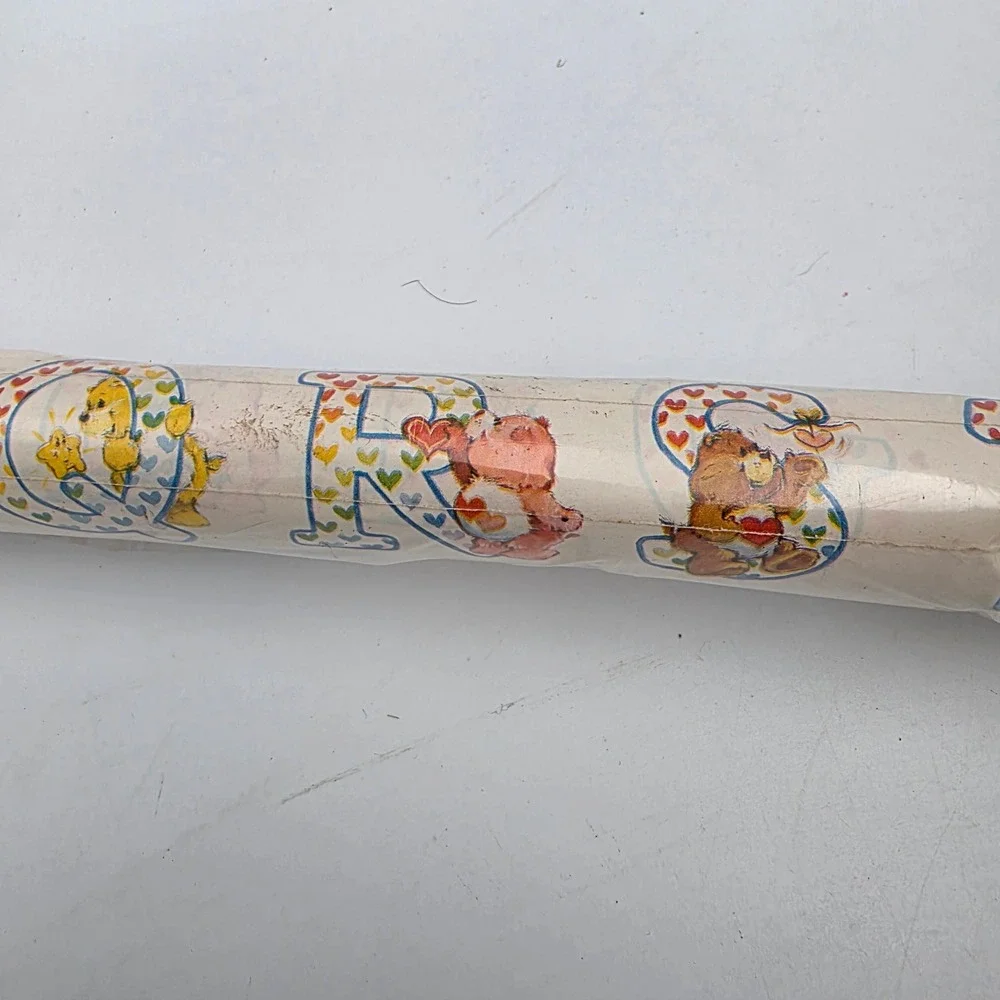 Vintage American Greetings Care Bear Birthday Gift Wrap 15 Sq Ft 30in x 6ft Roll